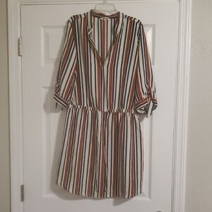 Striped Multicolor Women's Dress